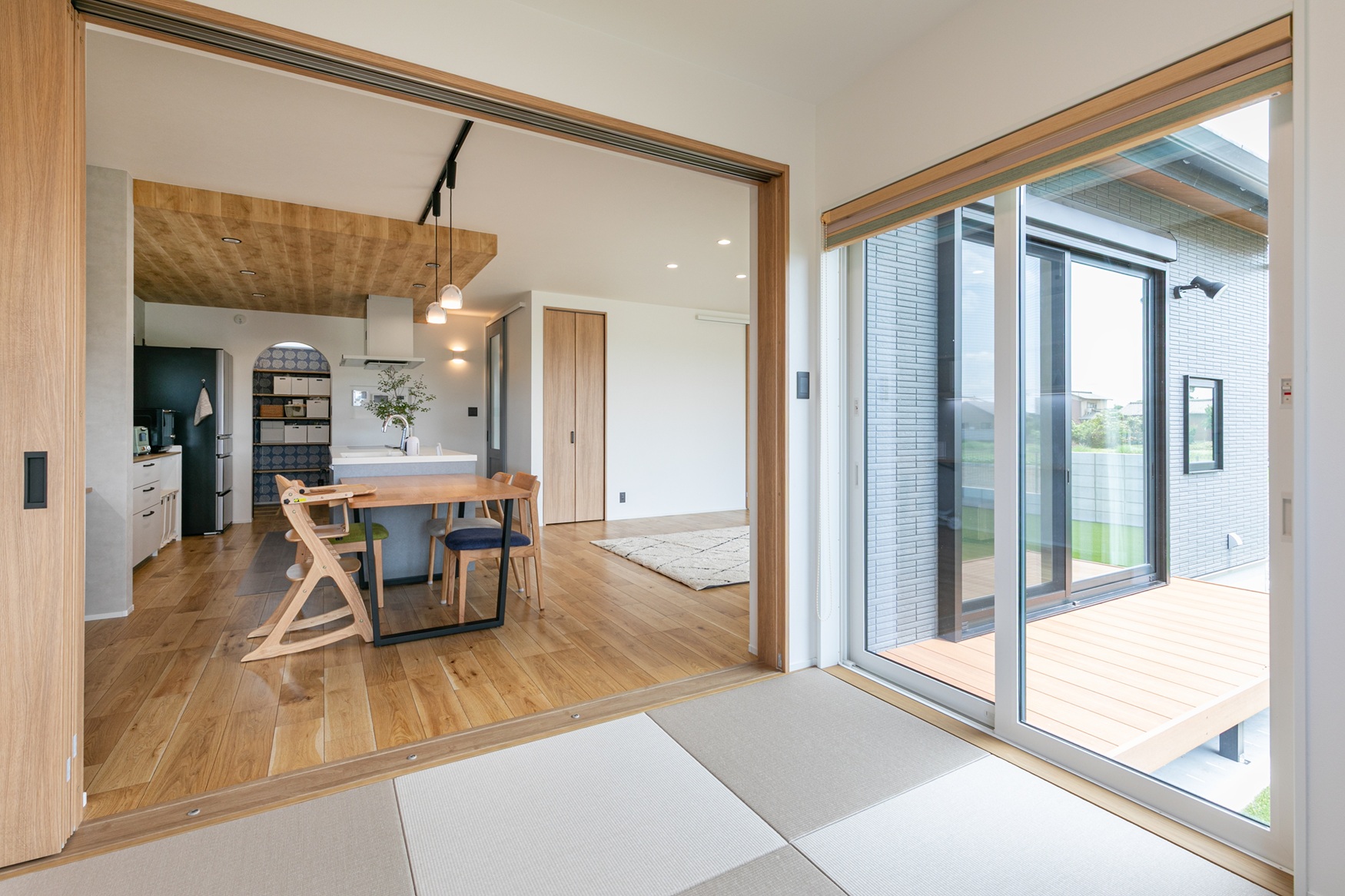 回遊動線で家事楽な家04