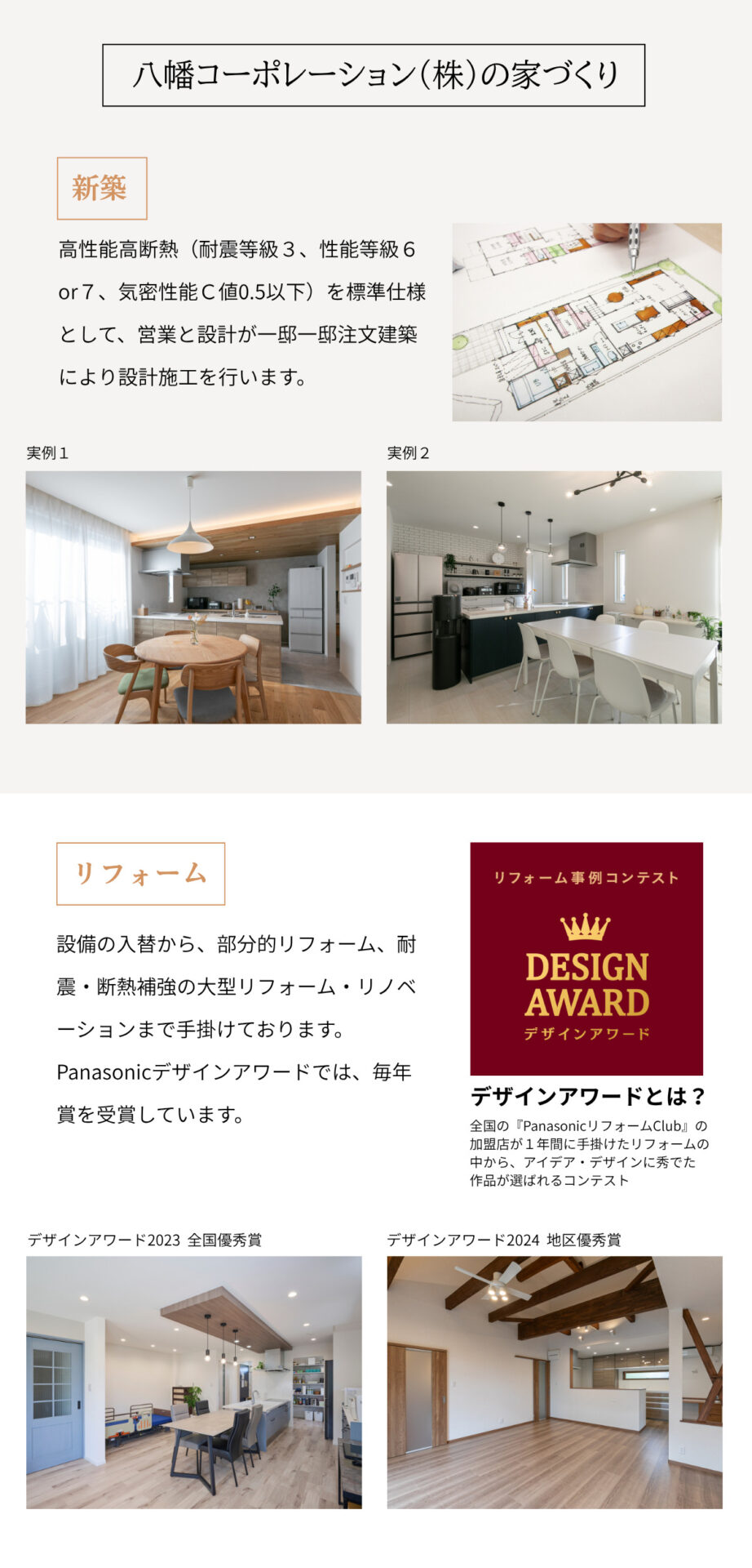 新築,リフォーム,建替,土地相談,資金計画,性能,性能リフォーム,自然素材